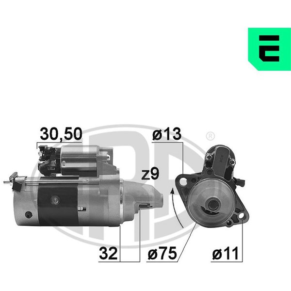 Startmotor 12V