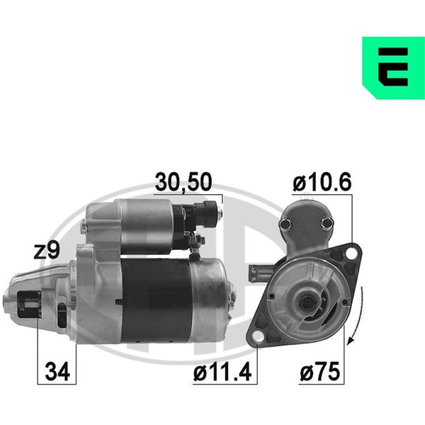 Startmotor 12V