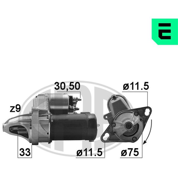 Startmotor 12V