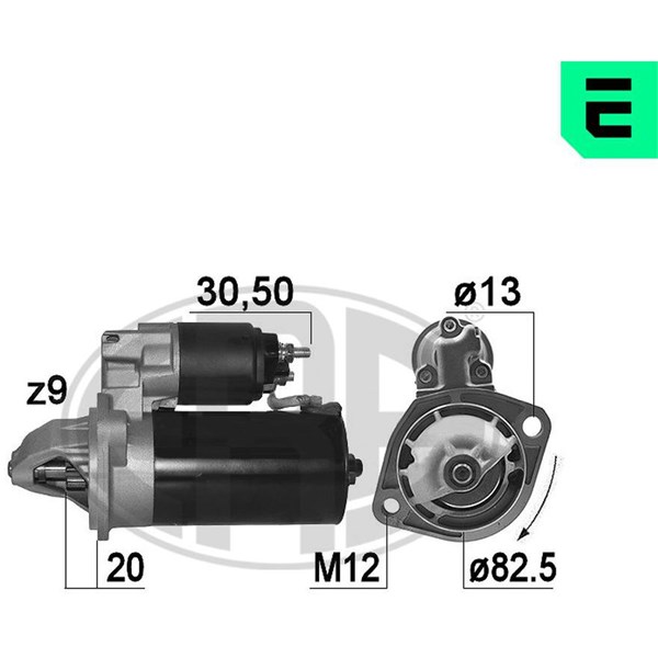 Startmotor 12V