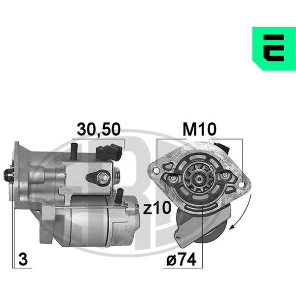 Startmotor 12V
