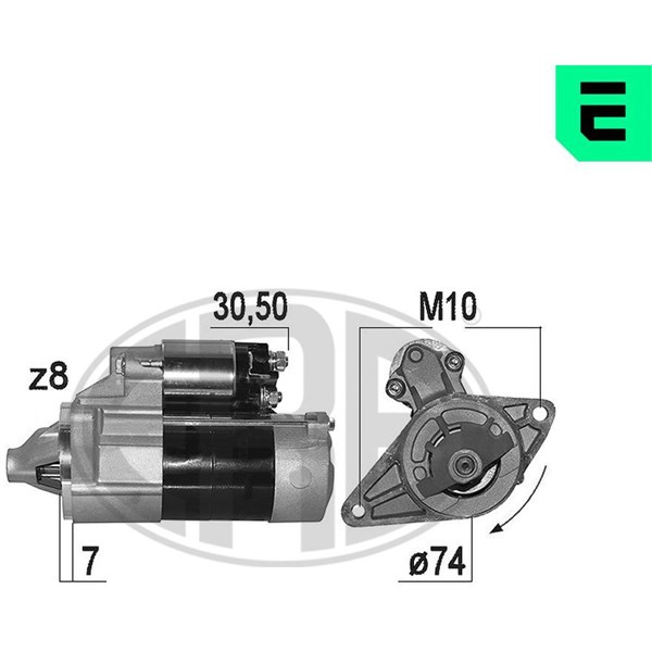 Startmotor 12V