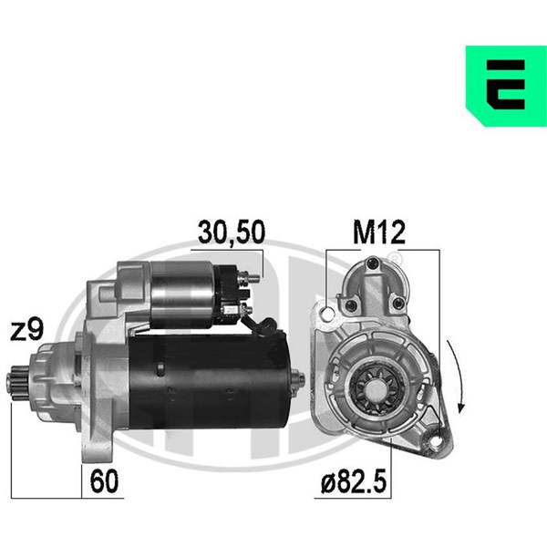 Startmotor 12V