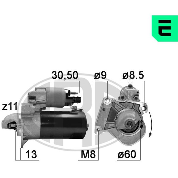 Startmotor 12V