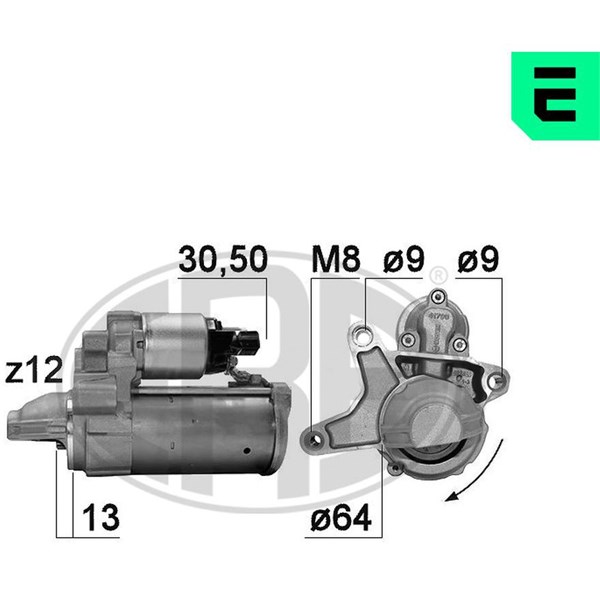 Startmotor 12V