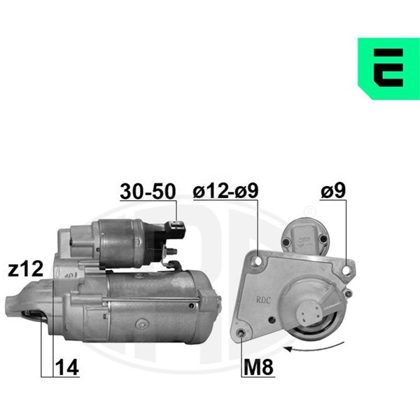 Startmotor 12V