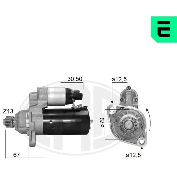 Startmotor 12V