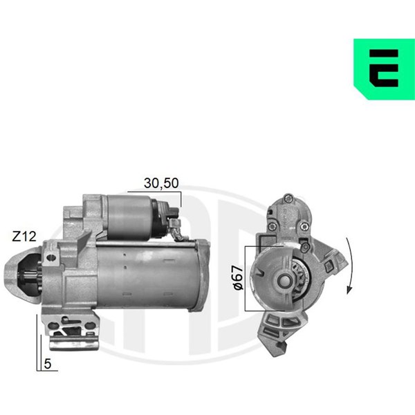 Startmotor 12V