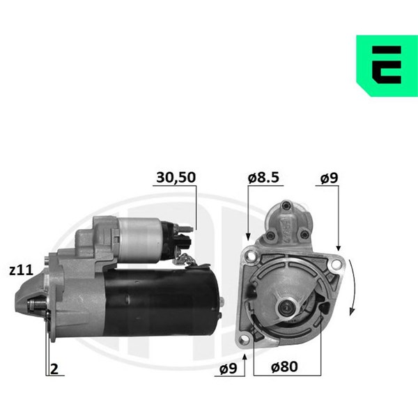 Startmotor 12V