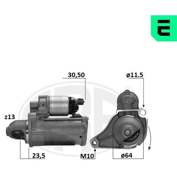 Startmotor 12V