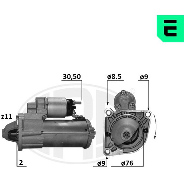 Startmotor 12V