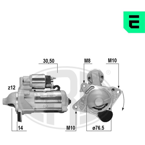 Startmotor 12V