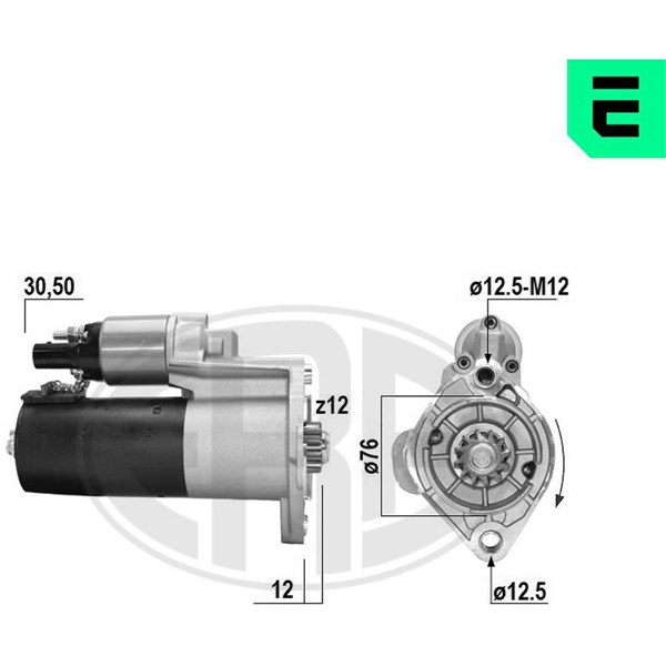 Startmotor 12V