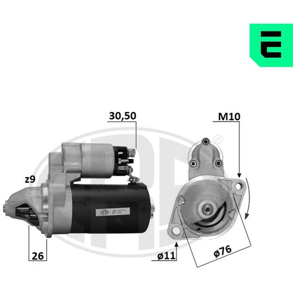 Startmotor 12V