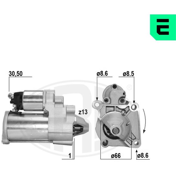 Startmotor 12V