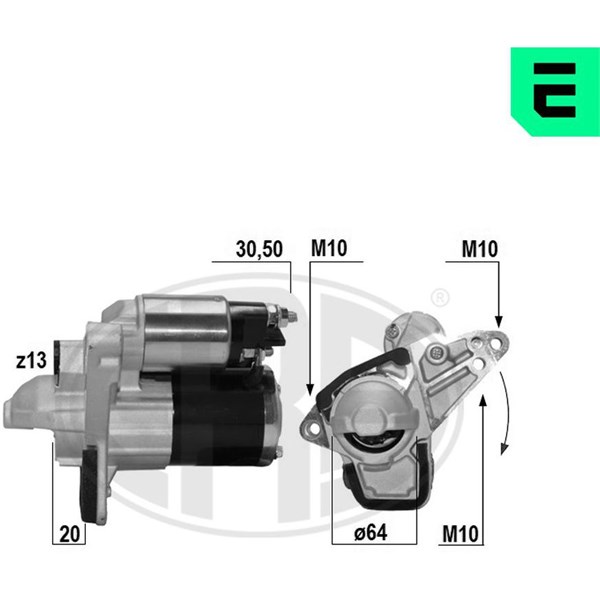 Startmotor 12V
