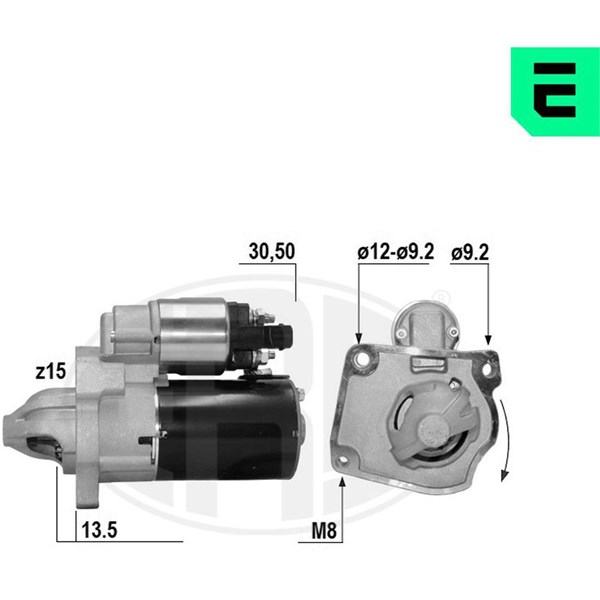 Startmotor 12V