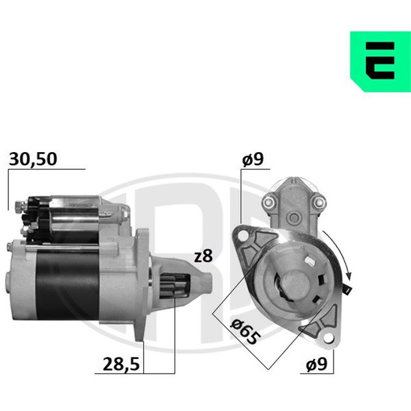 Startmotor 12V