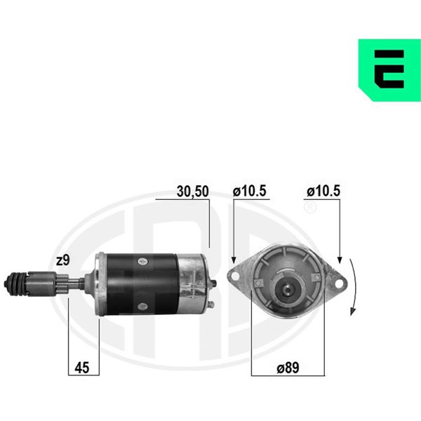 Startmotor 12V