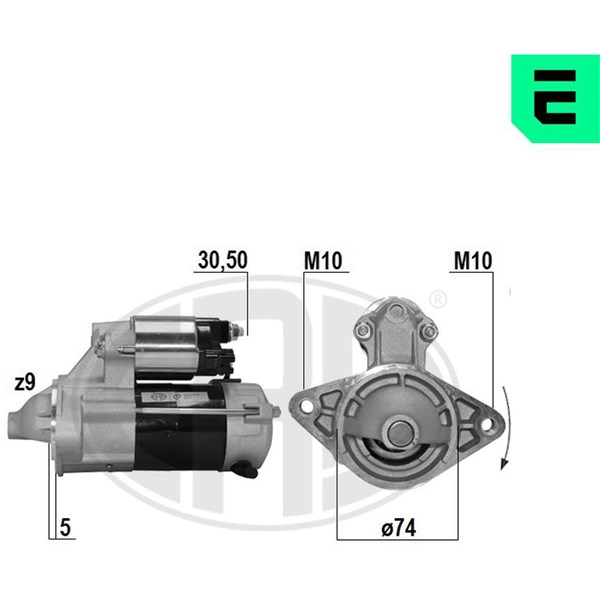 Startmotor 12V