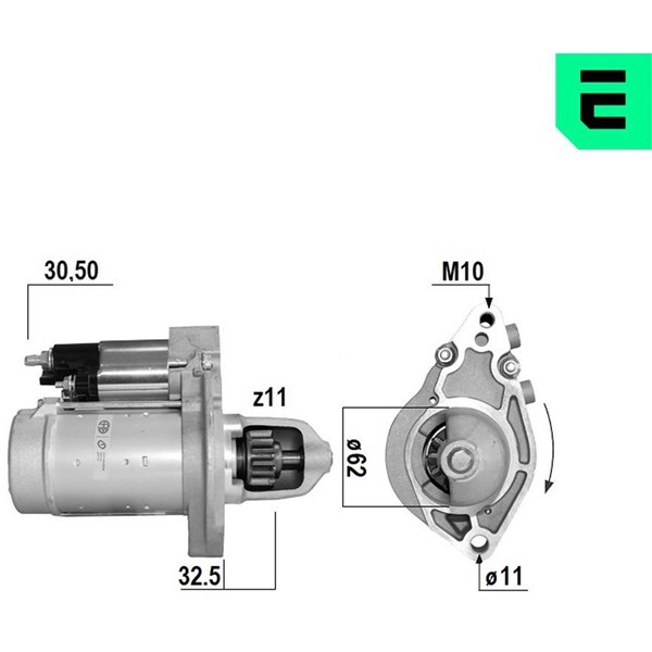 Startmotor 12V
