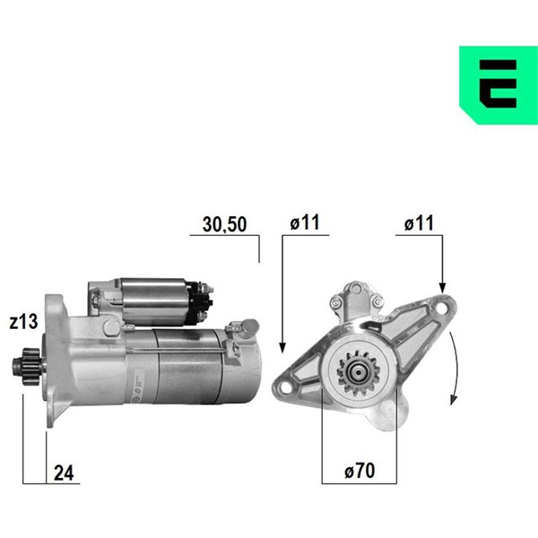 Startmotor 12V