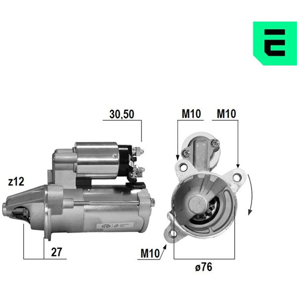 Startmotor 12V