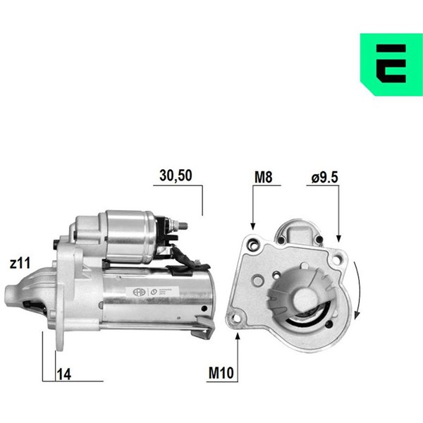 Startmotor 12V