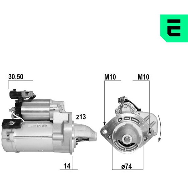 Startmotor 12V