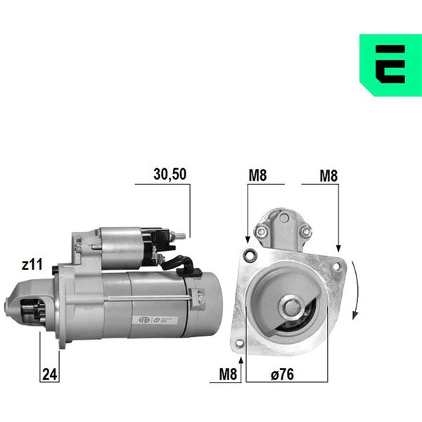 Startmotor 12V