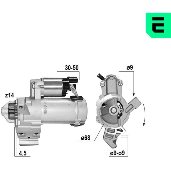 Startmotor 12V