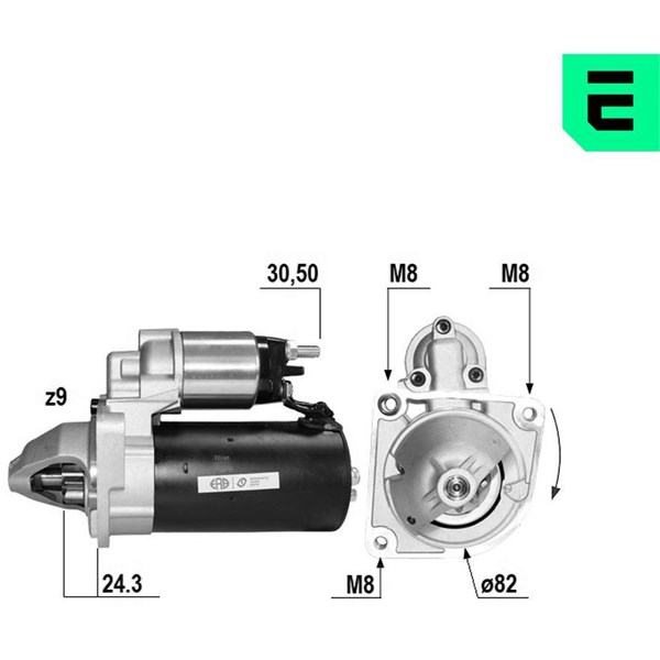Startmotor 12V