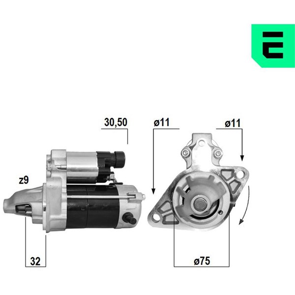 Startmotor 12V