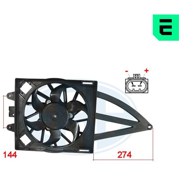 Fläkt, kylare 12V