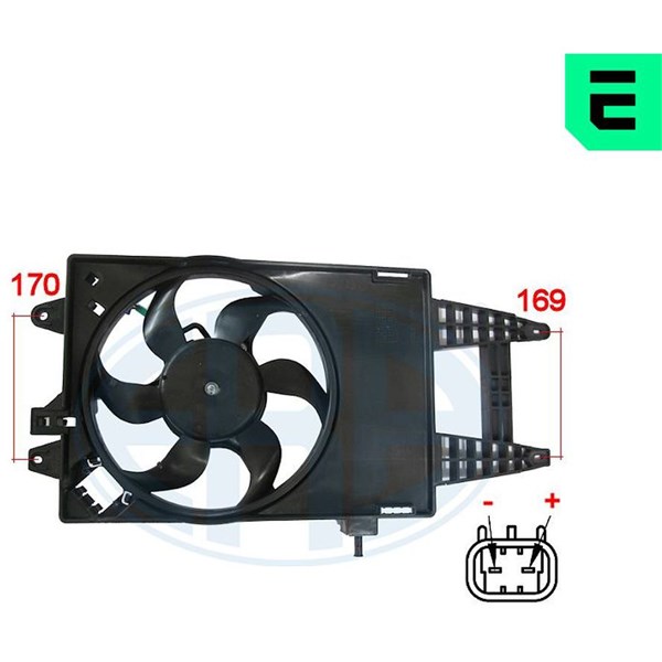 Fläkt, kylare 12V Fläkt, kylare 12V