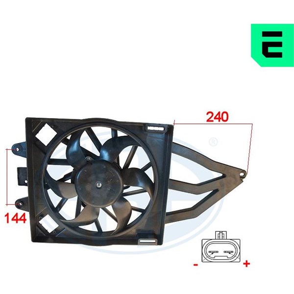 Fläkt, kylare 12V