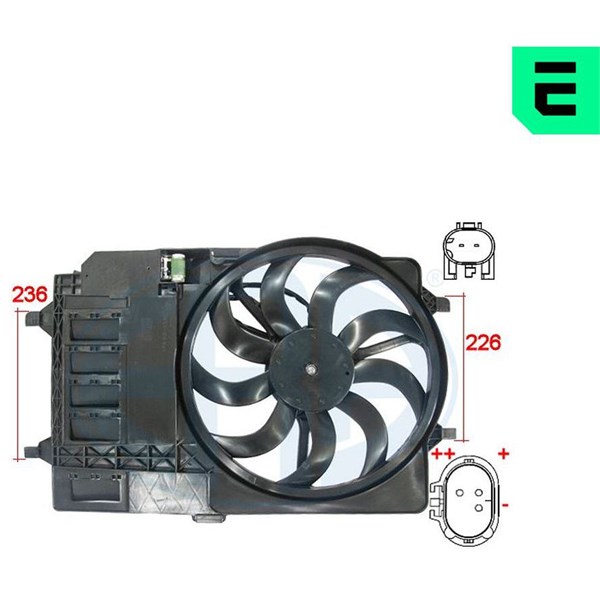 Fläkt, kylare 12V