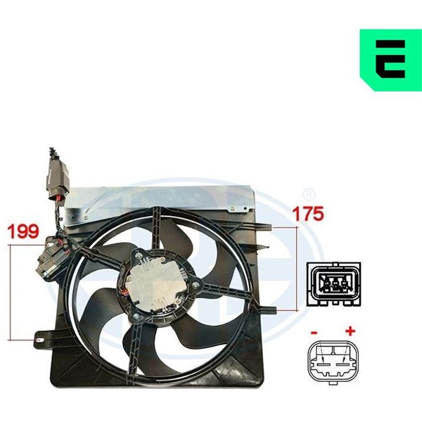 Fläkt, kylare 12V Fläkt, kylare 12V