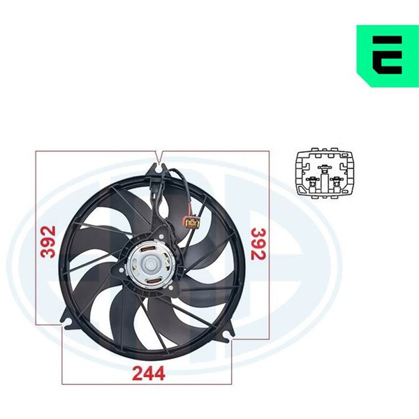 Fläkt, kylare 12V