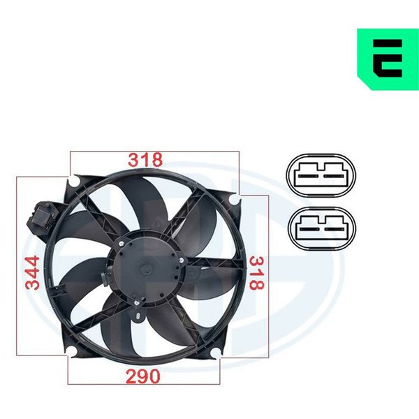 Fläkt, kylare 12V