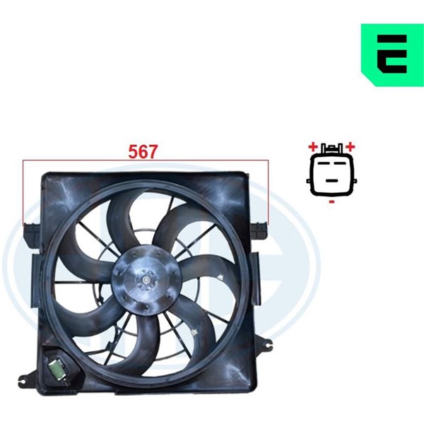 Fläkt, kylare 12V