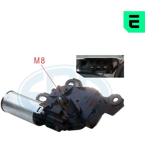 Torkarmotor 12V, Bak
