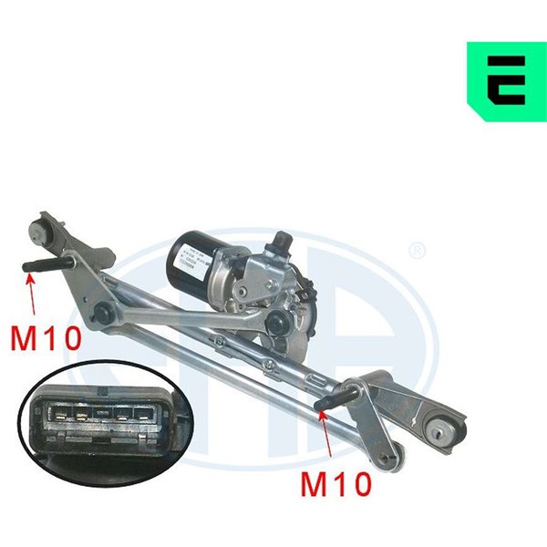 Torkarmotor 12V, Fram