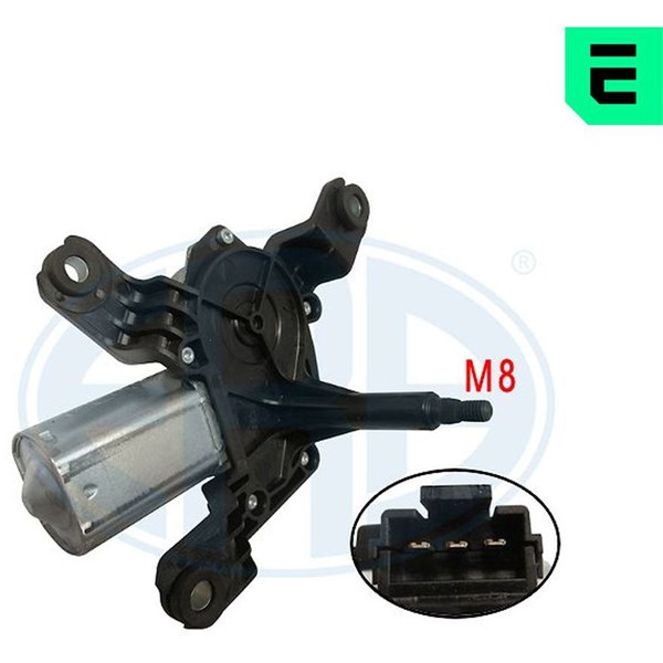 Torkarmotor 12V, Bak