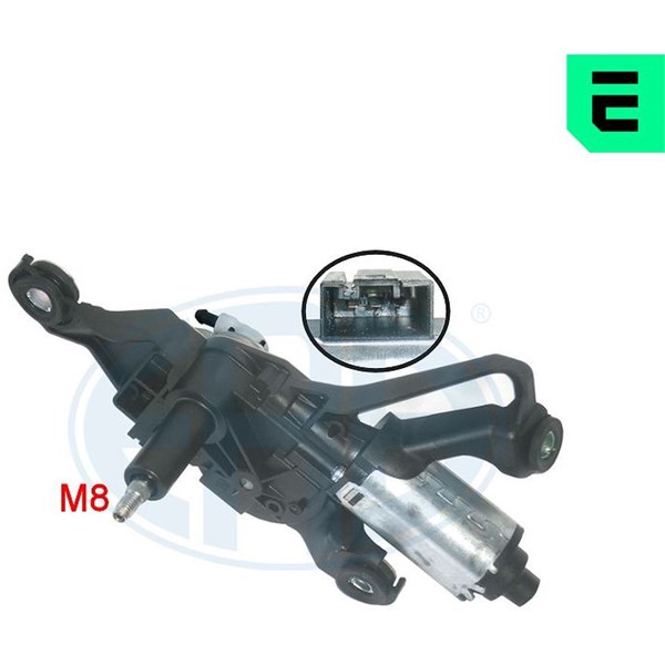 Torkarmotor 12V, Bak