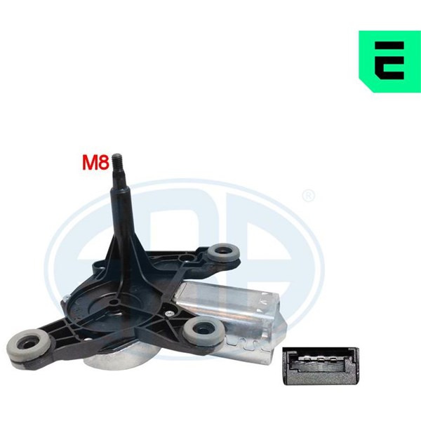 Torkarmotor 12V, Bak