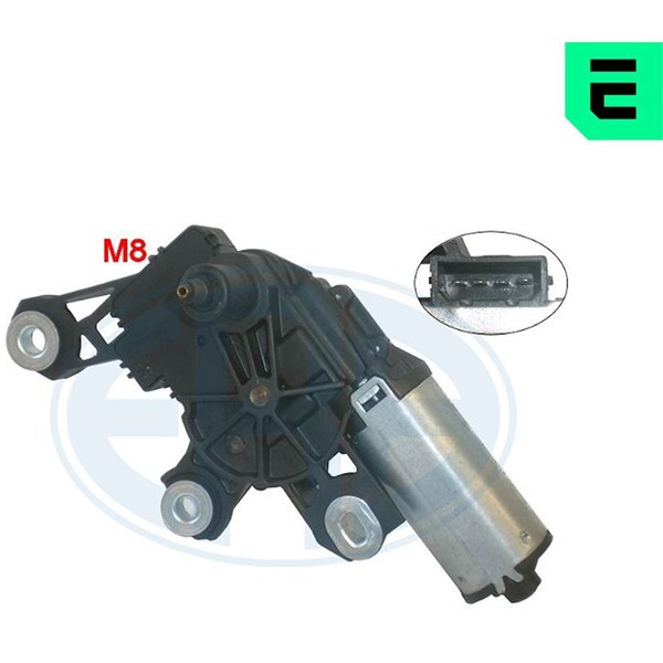 Torkarmotor 12V, Bak