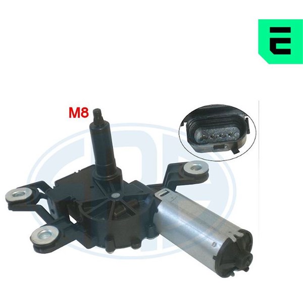 Torkarmotor 12V, Bak