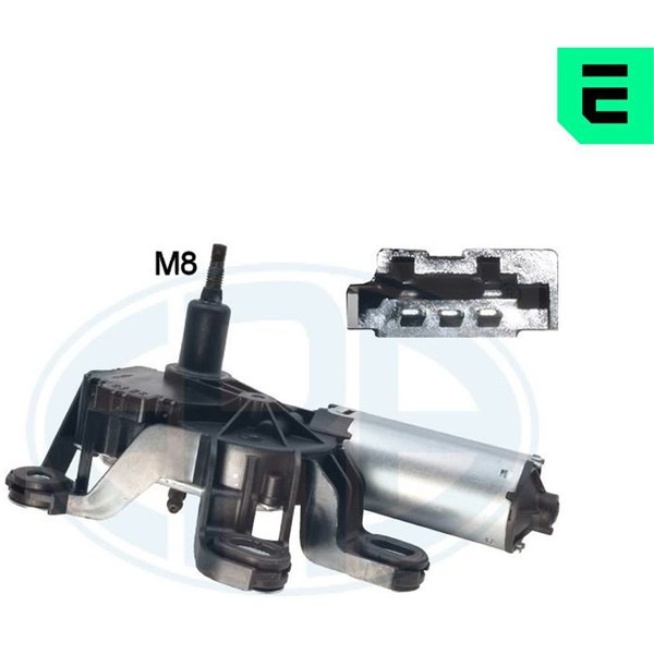 Torkarmotor 12V, Bak
