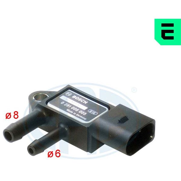 Sensor, avgastryck